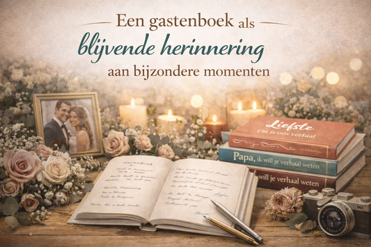 Een gastenboek als blijvende herinnering aan bijzondere momenten