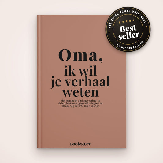 Invulboek oma: Oma, ik wil je verhaal weten, hardcover van Bookstory